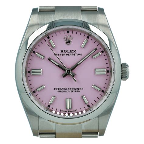 rolex 36mm candy pink|rolex oyster perpetual price.